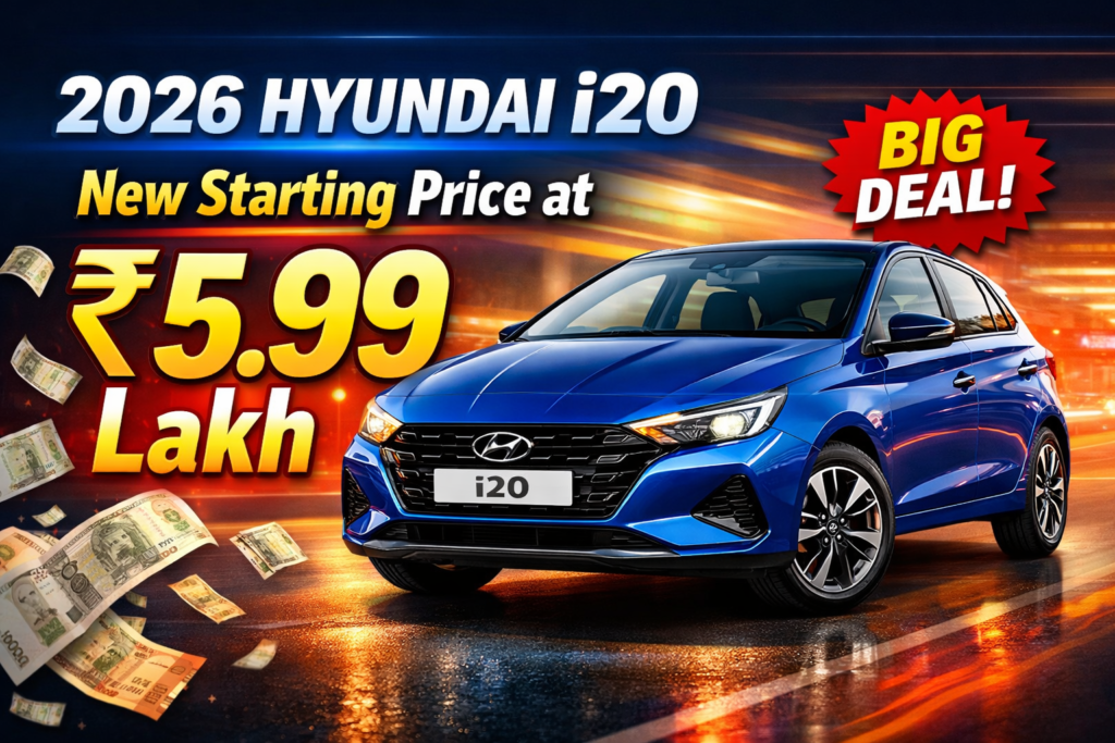 2026 Hyundai i20: New Starting Price at ₹5.99 Lakh