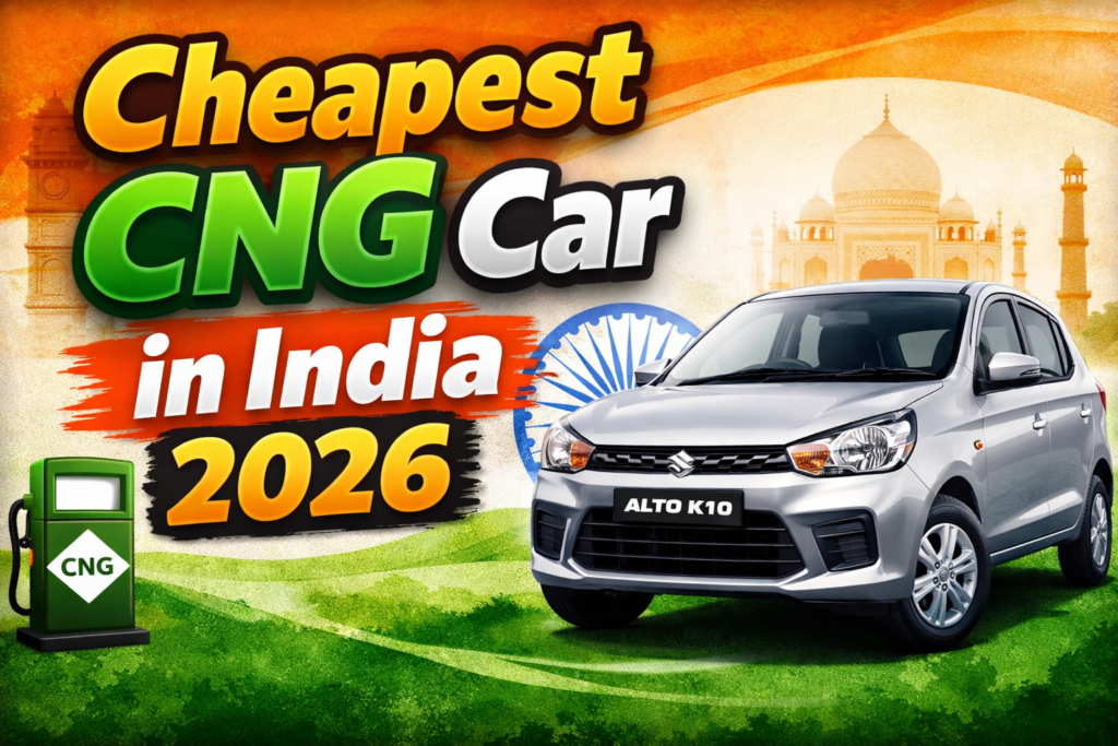 Cheapest CNG Car in India 2026: Budget-Friendly Option with Outstanding Mileage