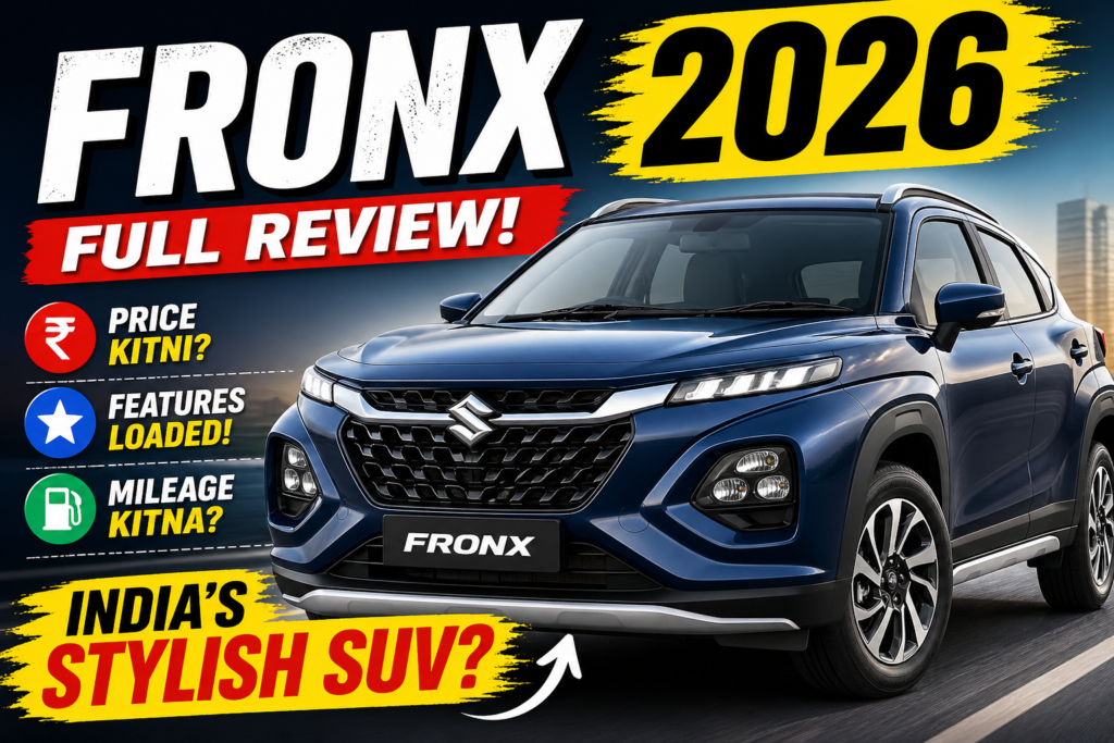 Maruti Suzuki Fronx 2026: Features, Mileage, Price & Complete Buyer’s Guide