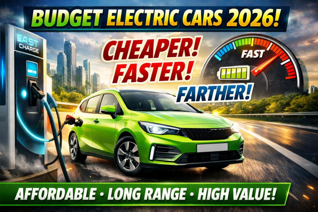 Budget Electric Cars 2026: Affordable EVs with Better Range, Speed & Value