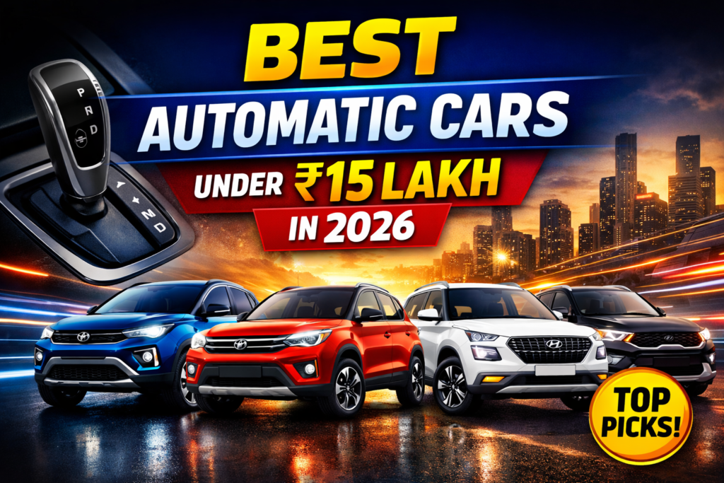 Top Automatic Cars Under ₹15 Lakh in India (2026) – Smart & Affordable Choices