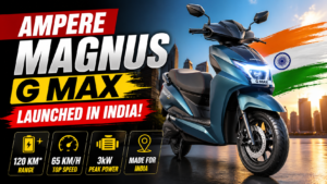Ampere Magnus G Max Launched in India at ₹94,999 – 100 km Real-World Range, LFP Battery & Full Specs