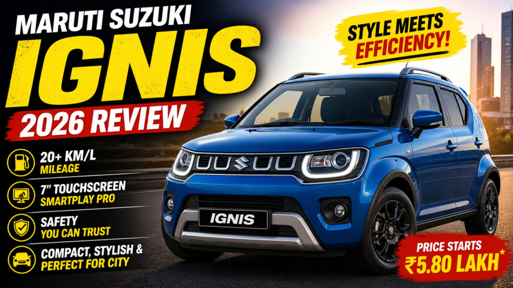 Maruti Suzuki Ignis 2026 Review: Price, Mileage, Features & Complete Buying Guide