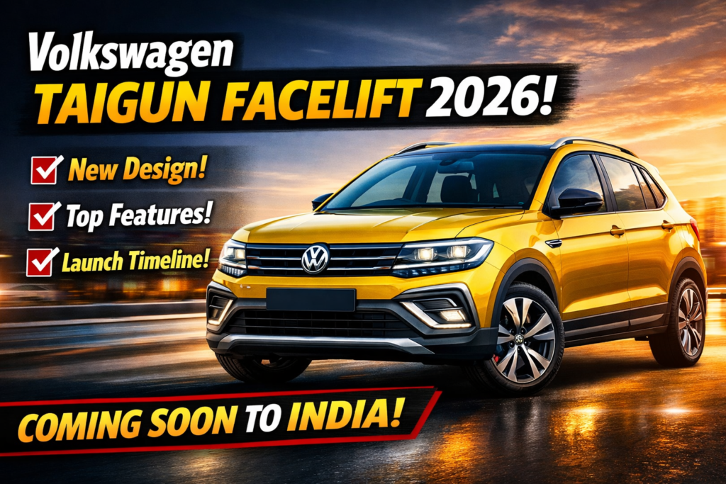 Volkswagen Taigun Facelift 2026: New Design, Features, Engine & Expected Price in India