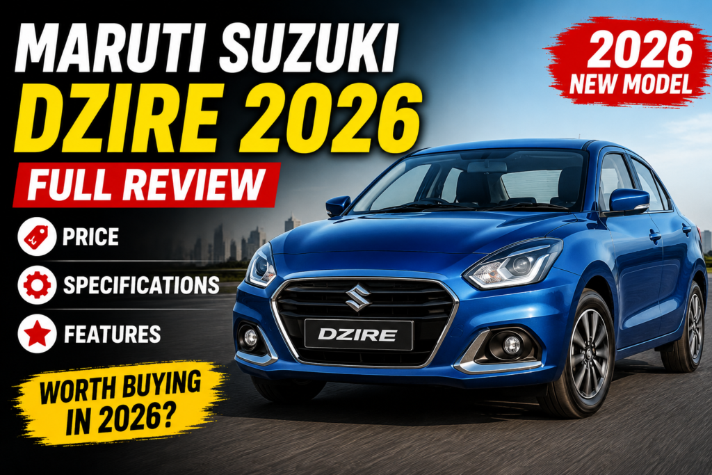 Maruti Suzuki Dzire 2026: Full Review, Price, Specifications & Should You Buy It?