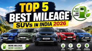 Top 5 Best Mileage SUVs in India 2026 – Save Fuel, Drive Smart