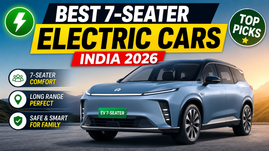 Best 7-Seater Electric Cars in India 2026 – Top Picks for Large Families
