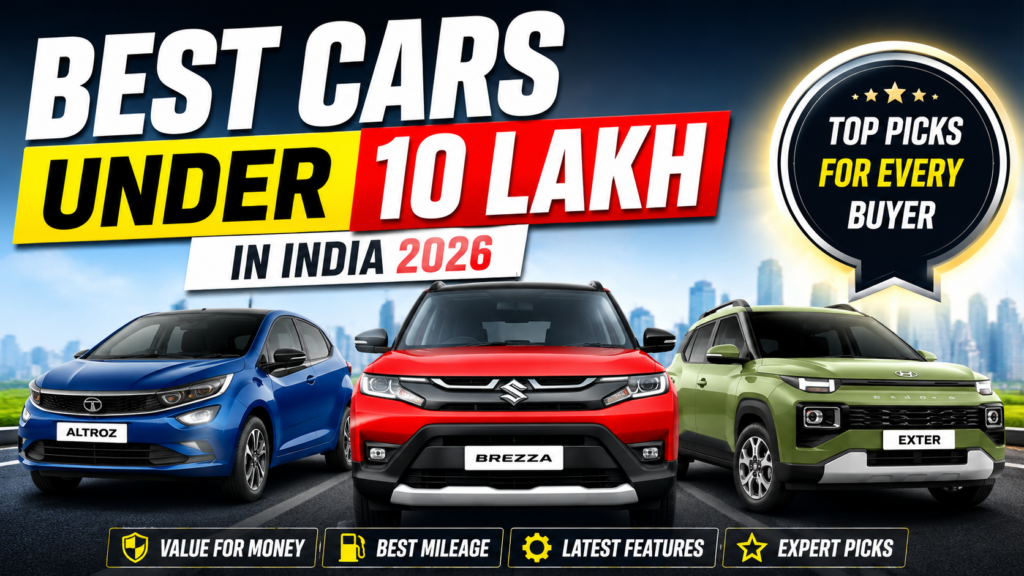 Best Cars Under 10 Lakh in India 2026: Top Picks for Every Buyer
