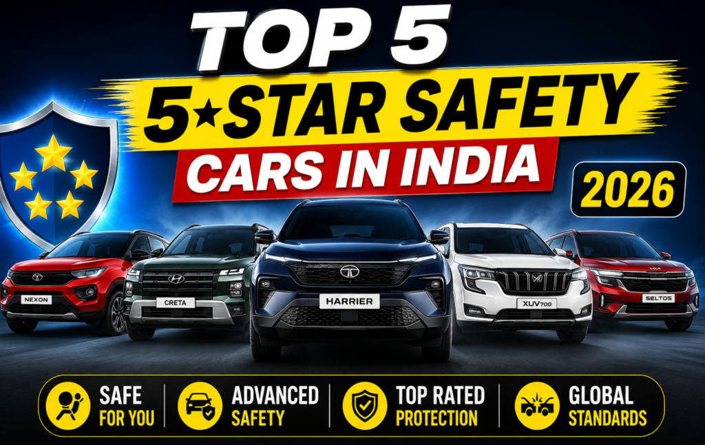 Top 5-Star Safety Rated Cars in India 2026