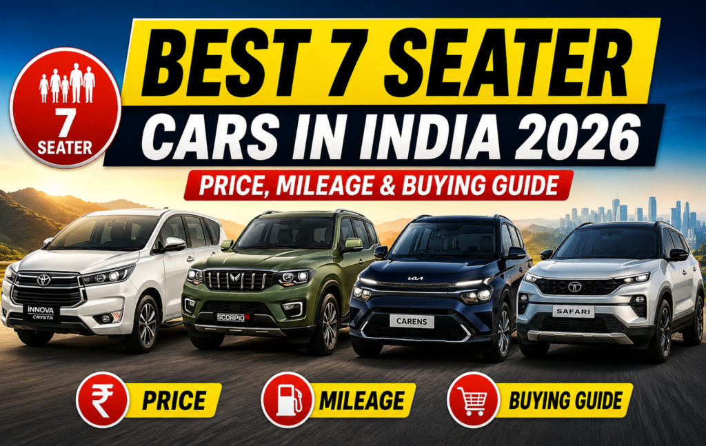 Best 7 Seater Cars in India 2026: Price, Mileage & Buying Guide