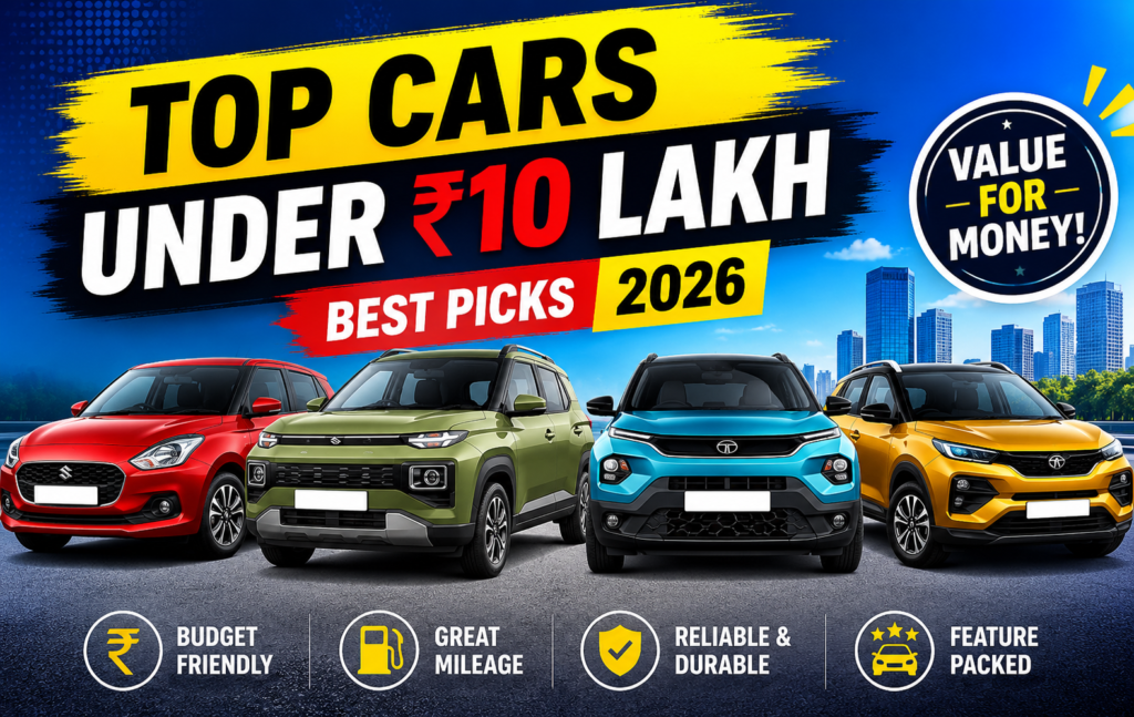 Best Budget Cars Under 10 Lakh in India 2026
