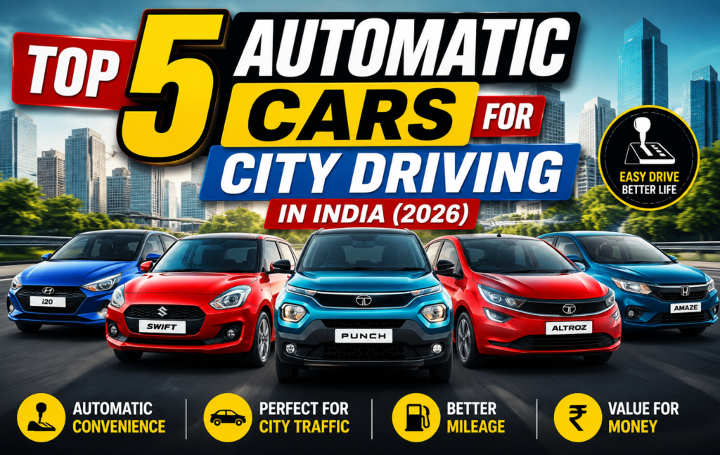 Top 5 Automatic Cars for City Driving in India (2026)